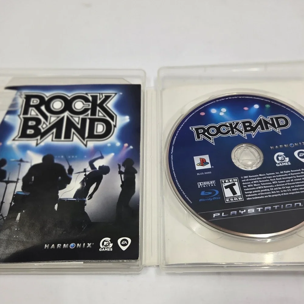 Rock Band PS3 PlayStation 3 Game Complete CIB Tested Clean Disc MTV Games EA